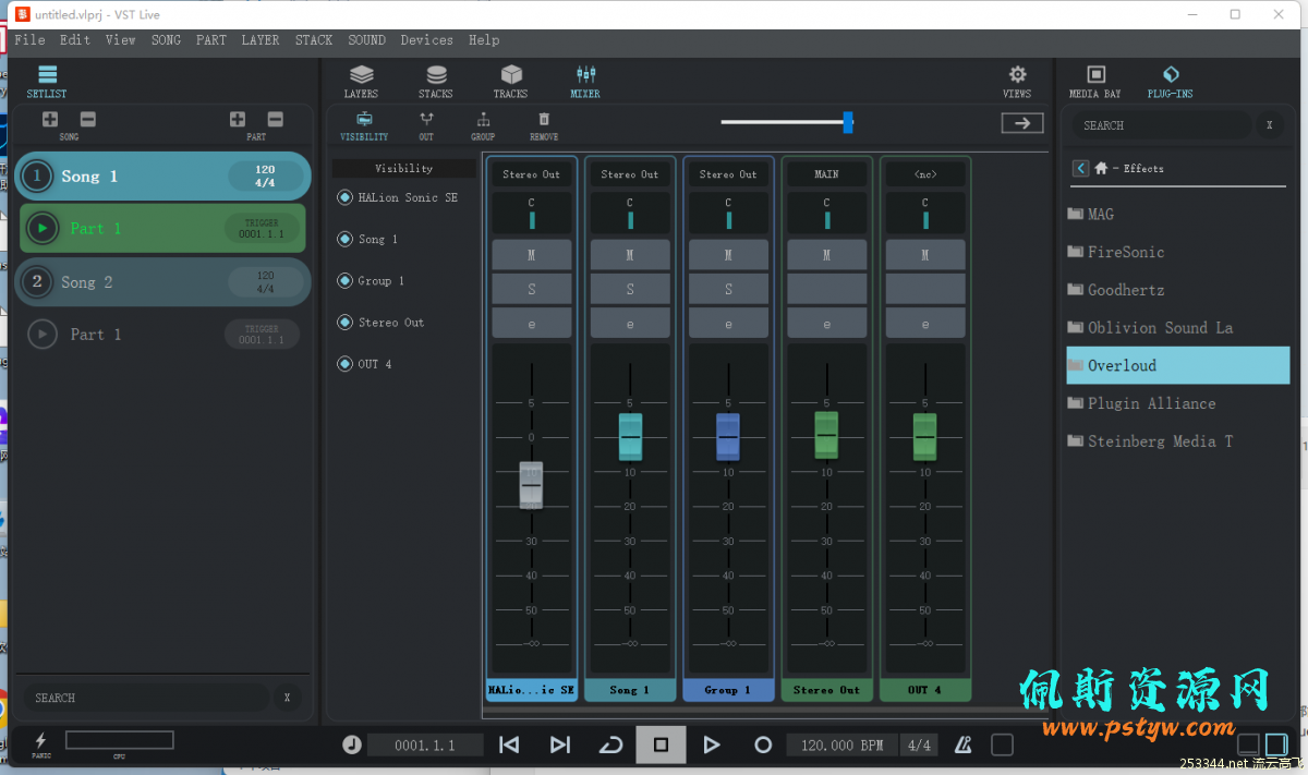 Steinberg – VST Live Pro 1.2 x64录音编曲机架 强大的现场控制系统支持VST插件乐器接入ASIO支持